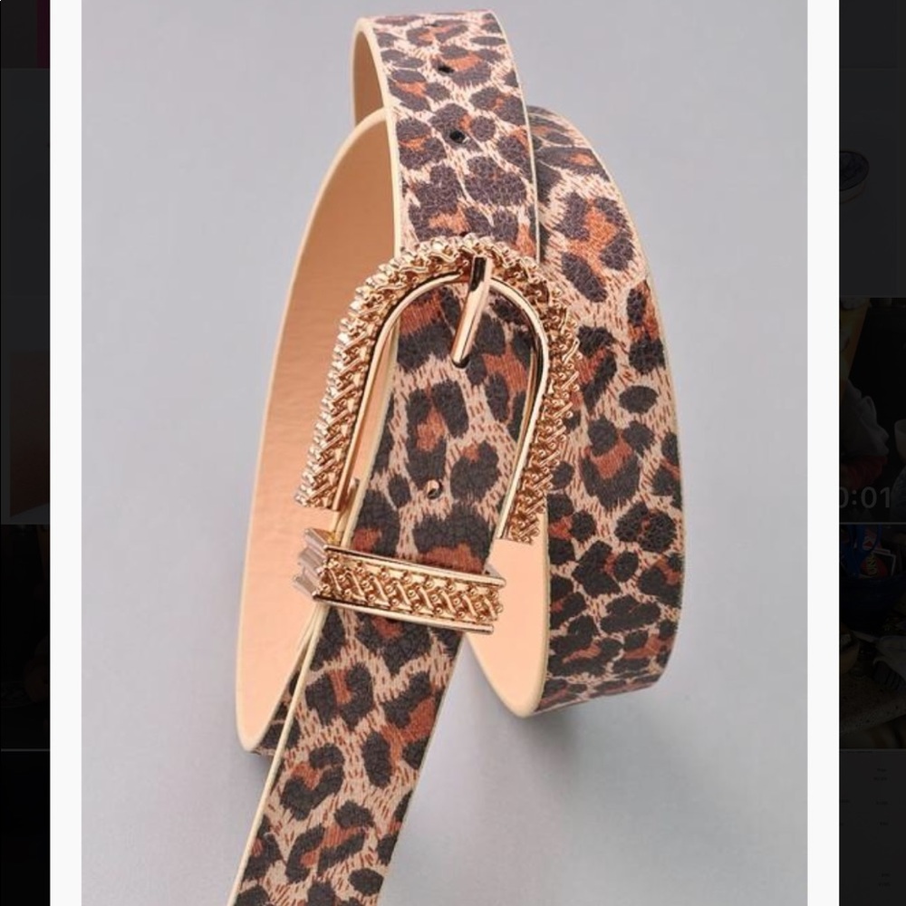 Leopard Print Belt